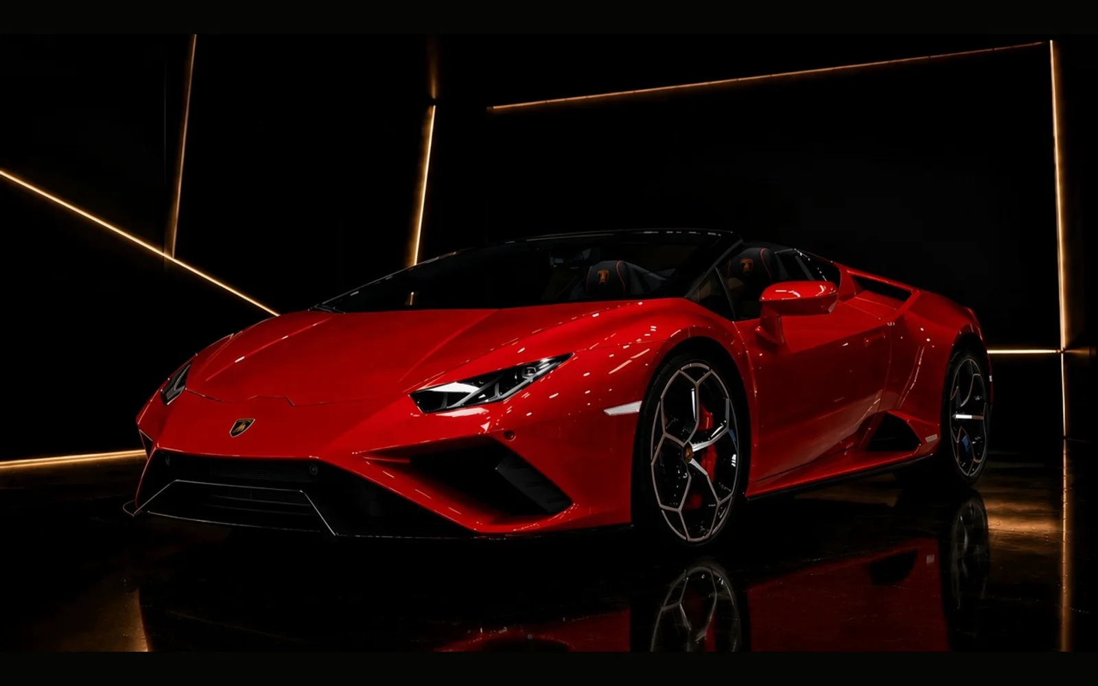 Lamborghini Huracán EVO Coupe Red for rent in Dubai